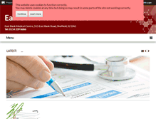 Tablet Screenshot of eastbankmedicalcentre.co.uk